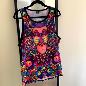 Mens Electro Threads Rainbow Monkey / Hakuna Matata Tank Top